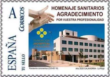 SPAIN_2020_STAMP_PERSONALISED_Hommage_Sanitarians_Coronavirus_COVID-19