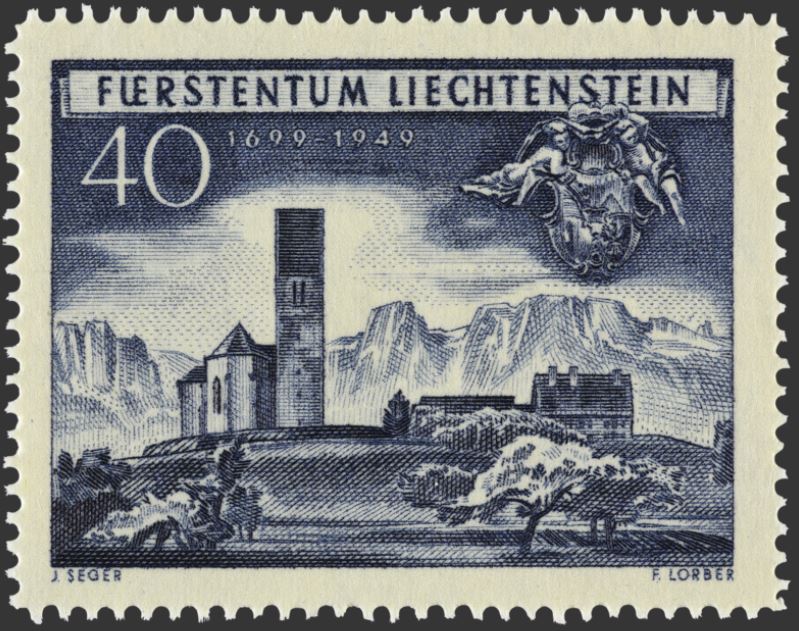 Überdruckmarke Liechtenstein