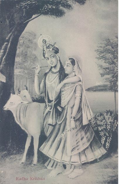 Krishna postcard