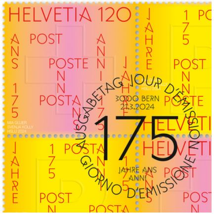 175 Jahre Schweizer Post - Stempel