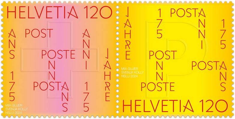 175 Jahre Schweizer Post - marken